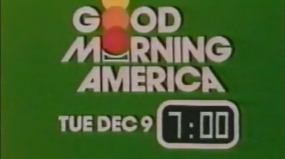 ABC Good Morning America 7AM EDT - December 9, 1980 - Opening Minutes